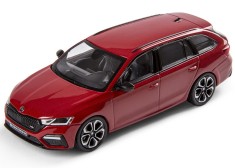 Macheta Oe Skoda Octavia Combi RS A8 1:43 Rosu Velvet Red 5E7099300AF3P foto