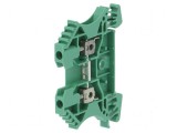 Term. &icirc;mbinare 2,5mm&sup2; 2 borne verde 5,1mm
