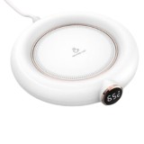 Aparat pentru mentinerea bauturilor fierbinti, trei trepte pana la 75 grade C, picioruse antialunecare, suporta cesti, pahare, alb, Oem