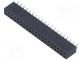 Conector şiruri pini mamă 40 PIN 2,54mm gold flash THT SAMTEC