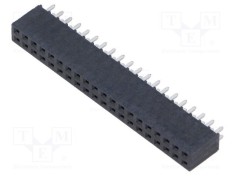 Conector şiruri pini mamă 40 PIN 2,54mm gold flash THT SAMTEC
