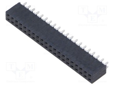 Conector şiruri pini mamă 40 PIN 2,54mm gold flash THT SAMTEC foto