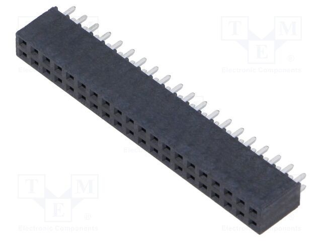 Conector şiruri pini mamă 40 PIN 2,54mm gold flash THT SAMTEC