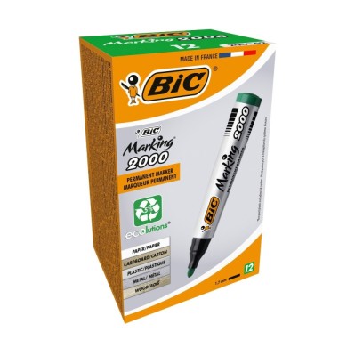 Marker permanent, BIC Marking 2000, verde foto