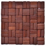 Suport Cratite Bambus, Patrat, Dimensiuni 17x17cm, Maro, Oem