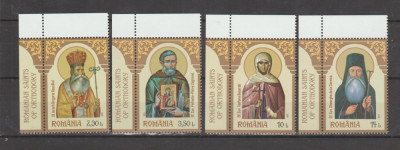 ROMANIA 2023 SFINTI ROMANI AI ORTODOXIEI serie 4 val. LP.2432 MNH** foto