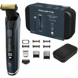 Aparat de tuns si ras barba Rowenta Forever Sharp Comfort TN6044E0, 0.4 - 6 mm, Autonomie 120 min, Negru/Verde
