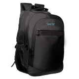 RUCSAC SPACER CHICAGO BLACK, pt. notebook de max. 17&quot;, 3 compartimente, buzunar frontal, buzunar lateral x 2,2 manere, waterproof, poliester, negru, &quot;