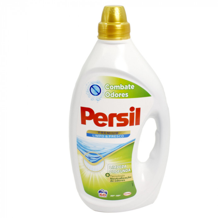 Detergent lichid Persil Premium Limpo &amp; Fresco Gel, 60 spalari, 3L