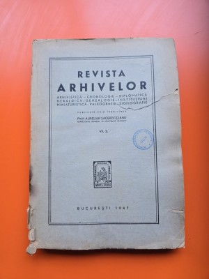Revista Arhivelor - Prof. Aurelian Sacerdoteanu foto