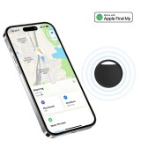 Cumpara ieftin Mini GPS Tracker FIXATO, dispozitiv anti-pierdere, localizare in timp real, compatibil Apple Find My, pentru masini, copii, animale, bagaje, Negru