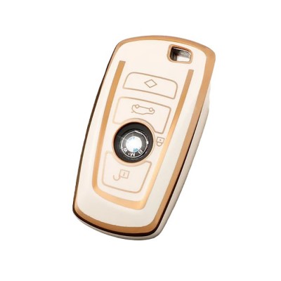 Husa pentru cheie smart alb BMW F20 F30 G20 F31 F34 G30 F11 M1 M2 M6 X2 X3 F25 seria 1 3 6 E39 E46 E60 E70 E87 foto