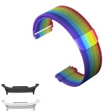Curea otel, Milanese Loop Slim, compatibila cu Samsung Galaxy Watch9 40mm, Rainbow