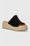 Answear Lab espadrile culoarea negru, cu platforma