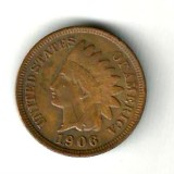 SUA STATELE UNITE ALE AMERICII 1 ONE CENT 1906 INDIAN HEAD STARE EXCELENTA