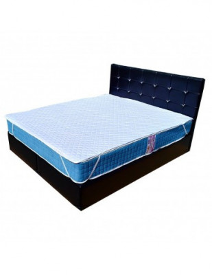 Set Saltea ortopedica cu spuma poliuretanica, Memory Foam 5 cm Paris, 140x200x23cm, fermitate tare, sistem de aerisire perimetral Saltex plus husa hip foto