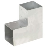 Gossi conector de grinda, forma l, 101 x 101 mm, metal galvanizat