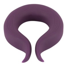 Inel vibrator pentru penis COUPLES CHOICE Couple&rsquo;s Ring, 10 funcții de vibrație, rezistent la apă, diametru 3.7 cm, mov