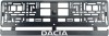 Set 2 bucati, suport numar inmatriculare Carbon, Dacia, Autohelix MSA