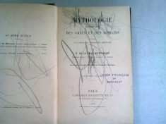 MYTHOLOGIE ELEMENTAIRE DES GRECS ET DES ROMAINS - H. DE LA VILLE DE MIRMONT (CARTE IN LIMBA FRANCEZA)