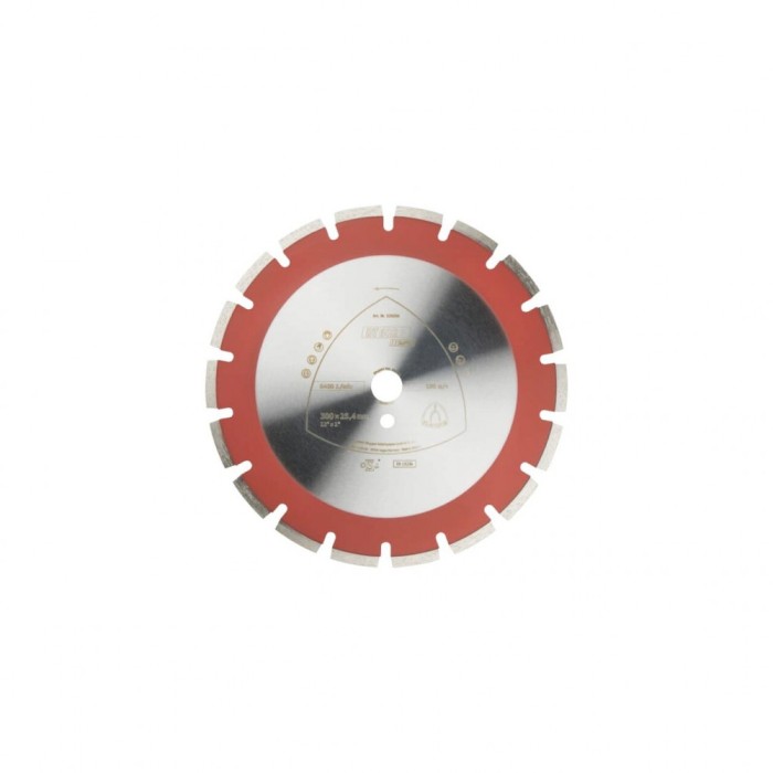 DT 602 B disc diamantat de debitare, 450 x 3,7 x 25,4 mm 26 Segmente 40 x 3,7 x 9 mm, cu segmente departate, Klingspor 325136