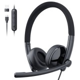 Cumpara ieftin Casca Call Center USB-C / USB-A EMEET GeniusCall HS50, Neagra