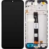 Cumpara ieftin Display cu Touchscreen Xiaomi Redmi 9C NFC / 9C / 9A, cu Rama, Negru, Service Pack 5600070C3L00