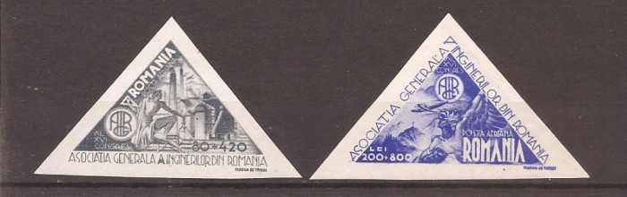 ROMANIA 1946, LP 182 - A.G.I.R., POSTA AERIANA, MH (vezi descrierea)