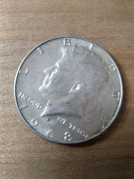 USA statele unite Half Dollar 1968 Argint 11 grame foto