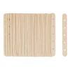 Bețișoare Lemn, Set 50 Bucăți, Naturale, 15x1.5cm, Cu Găuri pentru Creații, Oem