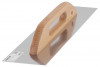 Strend Pro Premium, cu m&acirc;ner din lemn, 580x130 mm, 0,7 mm, drept, din oțel inoxidabil