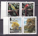 Costa Rica 1990 fauna flora MI 1381-1384 MNH