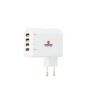 Stecher Skross EU cu 4 porturi USB alb 3x 1A 1x 2.4A