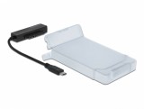 Adaptor USB 3.0-C la SATA III pentru HDD 2.5&quot; cu carcasa protectie 15cm, Delock 64084