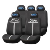 Set Huse Scaune Universale HLX1 Compatibile cu Ford &ndash; Negru/Gri