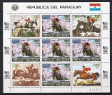 Paraguay 1988 - Jocurile Olimpice &ndash; Seul, Călărie, Bloc, MNH