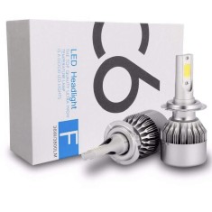 Becuri led C6 ORIGINAL tip cree cob H1 H7 H8 H11 HB3 HB4 HB5 H27 HB1 - H-11