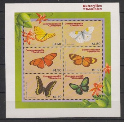 DOMINICA 2000 FAUNA INSECTE FLUTURI foto