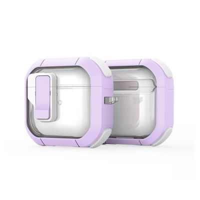 Husa pentru Apple AirPods 4 - Dux Ducis PECN Series - PurpleWhite foto