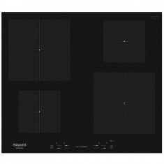 Plita incorporabila Hotpoint KIS 640 B, Inductie, 4 zone de gatit, 59 cm, Timer, Touch Control foto