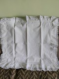 Cumpara ieftin Față de pernă albă, vintage, cu broderie