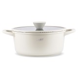 Cumpara ieftin Oala din aluminiu turnat sub presiune si acoperire ceramica cu capac din sticla ? 24 cm ZG-ACS 14 Terracotta ProDesign DailyAppliances