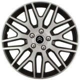 Set 4 Capace Roti 15 inchi (R15) Dakar Gri-Negru, Compatibile Cu Citroen