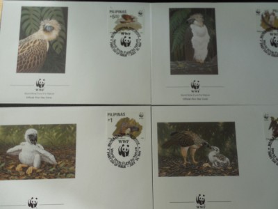 Filipine-Fauna,pasari de prada-set complet FDC foto