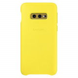 Husa Originala SAMSUNG Galaxy S10e - Cover Piele Naturala (Galben)