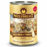 Conservă Wolfsblut Wild Duck &amp;amp; Turkey Puppy 395 g