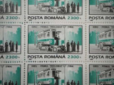RO234-Romania 1995-Lp 1379-UZUALE-Mijloace de transport-Sase coli a 50 timbre, Nestampilat
