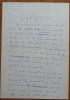 Manuscris olograf Geo Bogza, Legamantul, 7 pagini