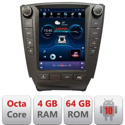 Navigatie Lexus IS 2005-2012 Lenovo Tesla Qled 9.7&quot; Octacore 4Gb RAM 64Gb Hdd 4G DSP Carplay Android Auto 360 camere Bluetooth CarStore Technology