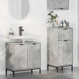 vidaXL Set de mobilier pentru baie 2 pcs Gri beton 39.5 x 36 x 88 cm